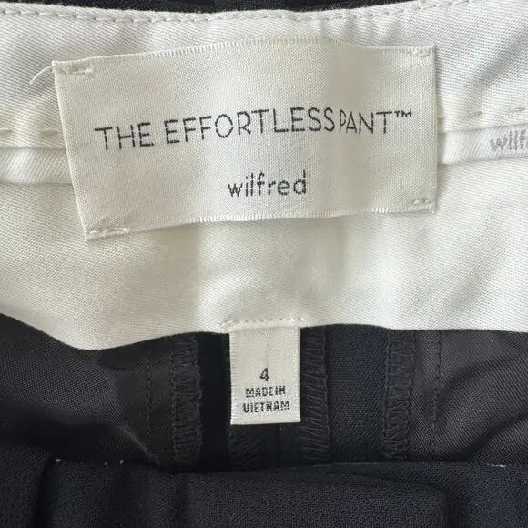 Aritzia Wilfred Effortless Pants Crepette Black - Picture 10 of 11